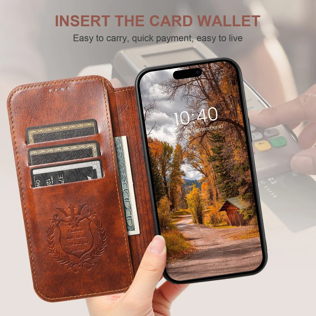 Wireless Charging  Magnetic Leather Wallet Phone Case For iPhone 16 12 13 14 15 Pro Max Plus