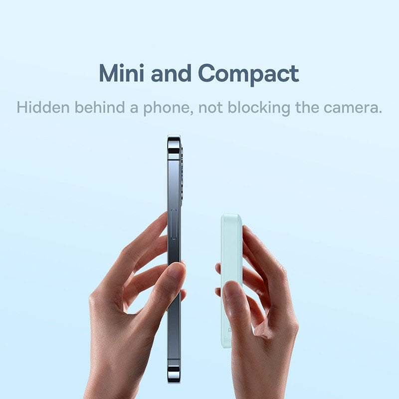 Baseus Power Bank 10000mAh Mini Magnetic Wireless Fast Charge with Auto-wake For iPhone 14 13 12 Pro Max Magsafe