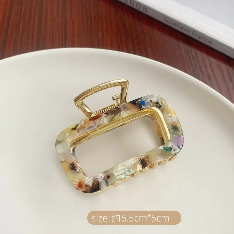 Small Colorful Elegant Acrylic Hair Clpsl