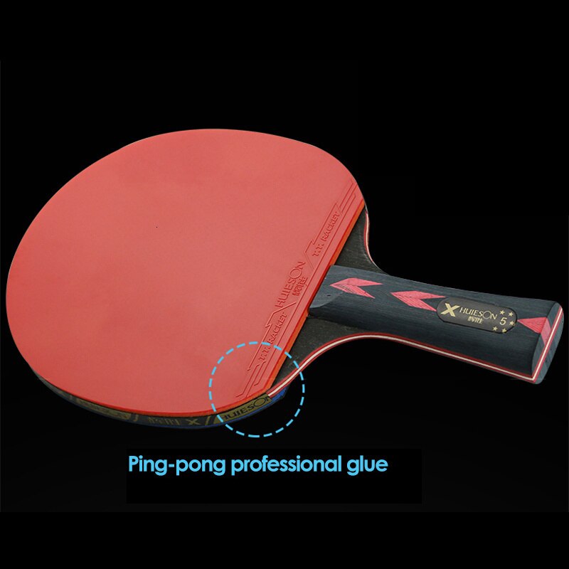 HUIESON 5/6 Star 2Pcs Carbon Table Tennis OR Ping Pong Racket.