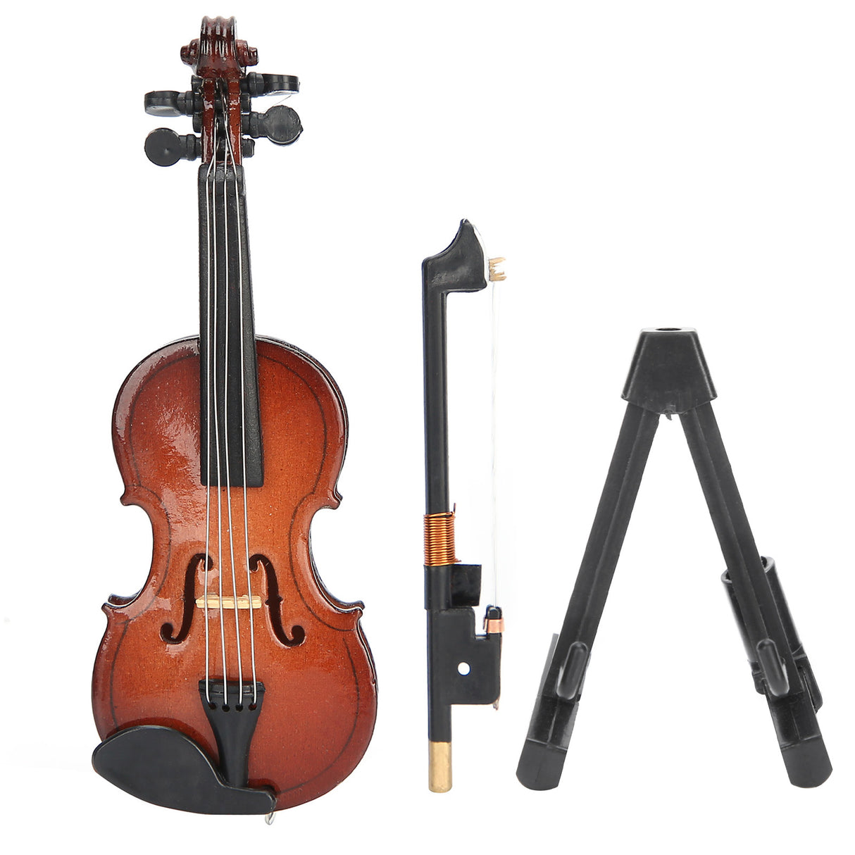 Decorative Mini Violin With Wooden Stand And Case
