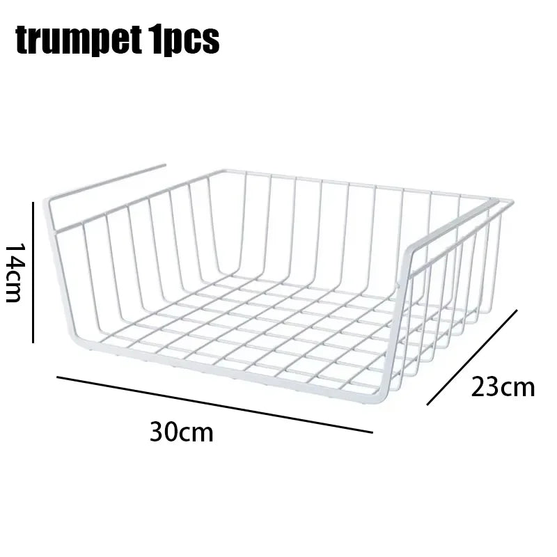 Multifunctional Iron bottom hanging Storage basket
