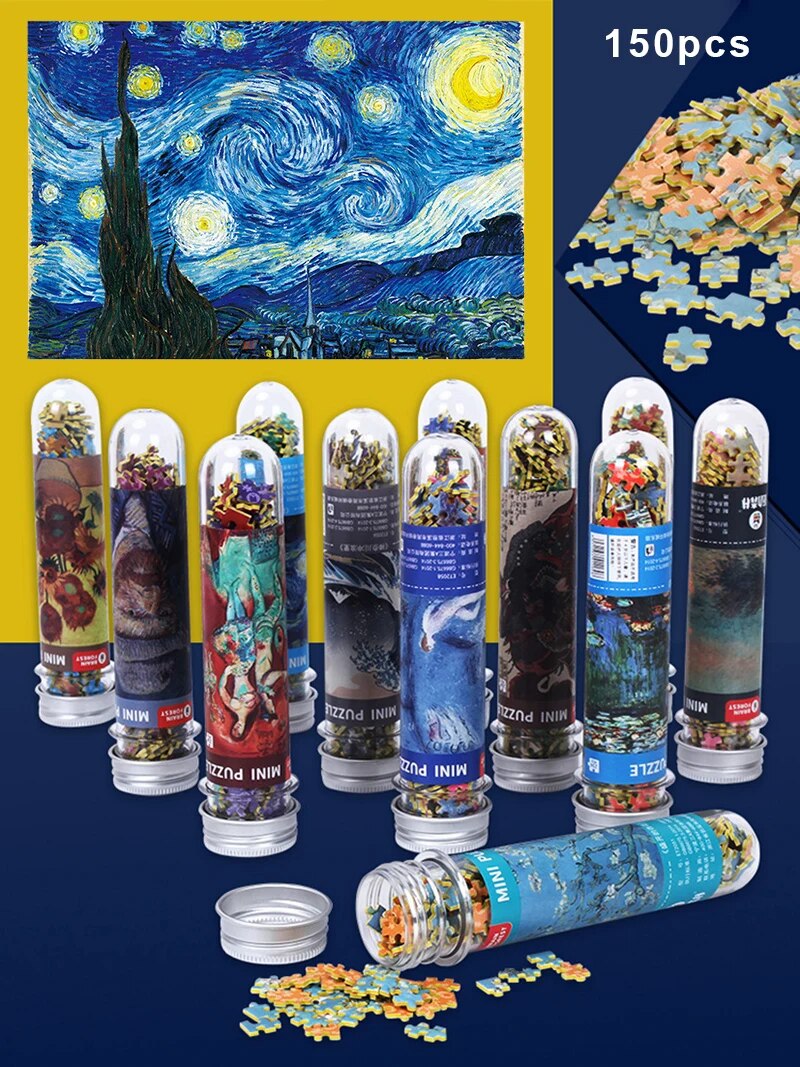 150 Pieces Mini Test Tube Jigsaw Puzzles.