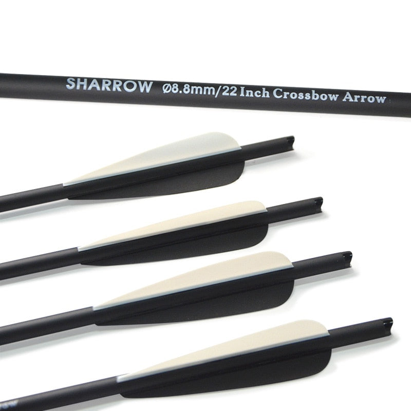 12pcs Archery Carbon Arrow 16/17/18/20/22inch Crossbow Bolts Diameter 8.8mm Arrows for Outdoor Shooting.
