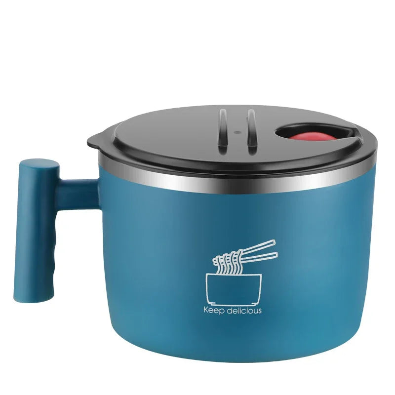 Stainless Steel Bowl With Lid For Instant Noodles