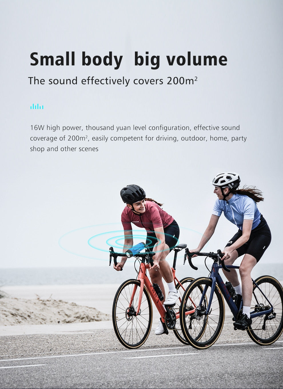 Zealot S1 Waterproof, Wireless Bluetooth Speaker With Bike Mount and Flashlight.