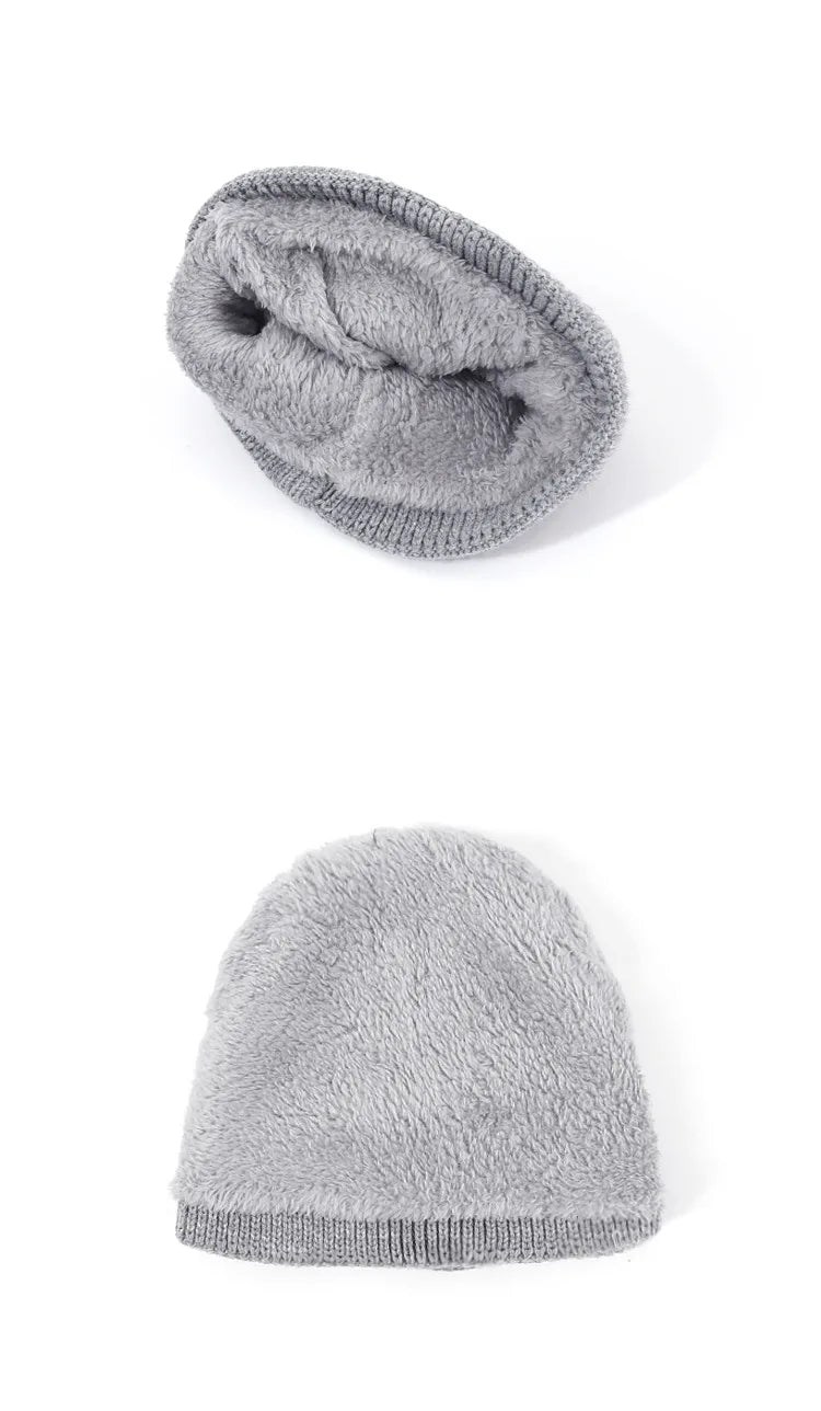 Men And Women's Knitted Beanie With Goggles