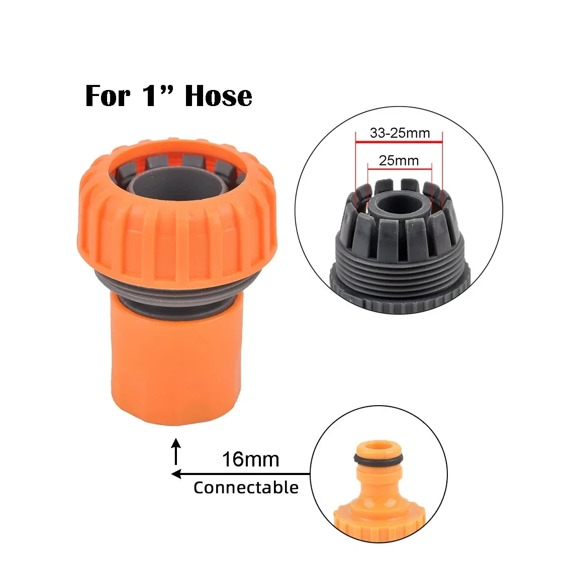 1-Pcs 1/2" 3/4" 1" Garden Hose Quick Connect Adapters