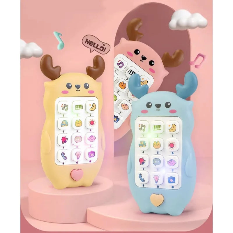 Children's Soft Plastic Music And Light Simulation Mobile Phone