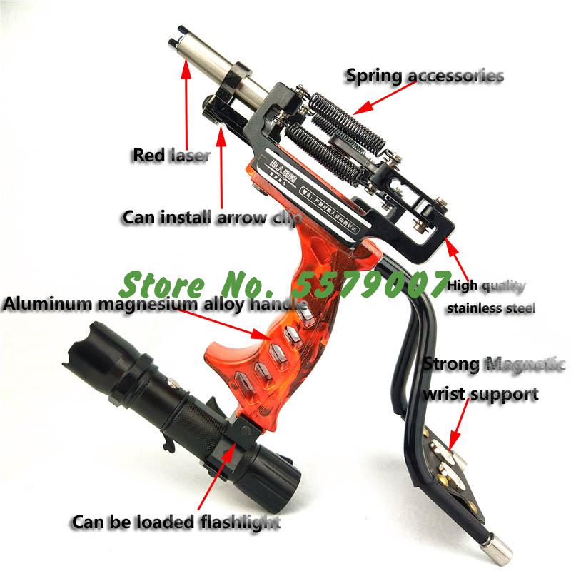 Professional Hunting Or Fishing Slingshot With Powerful Laser.