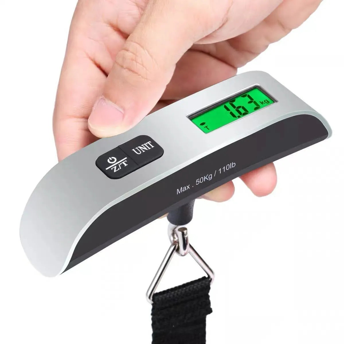 Hanging Digital LCD Display Scale weighs up to 110lb/50kg.