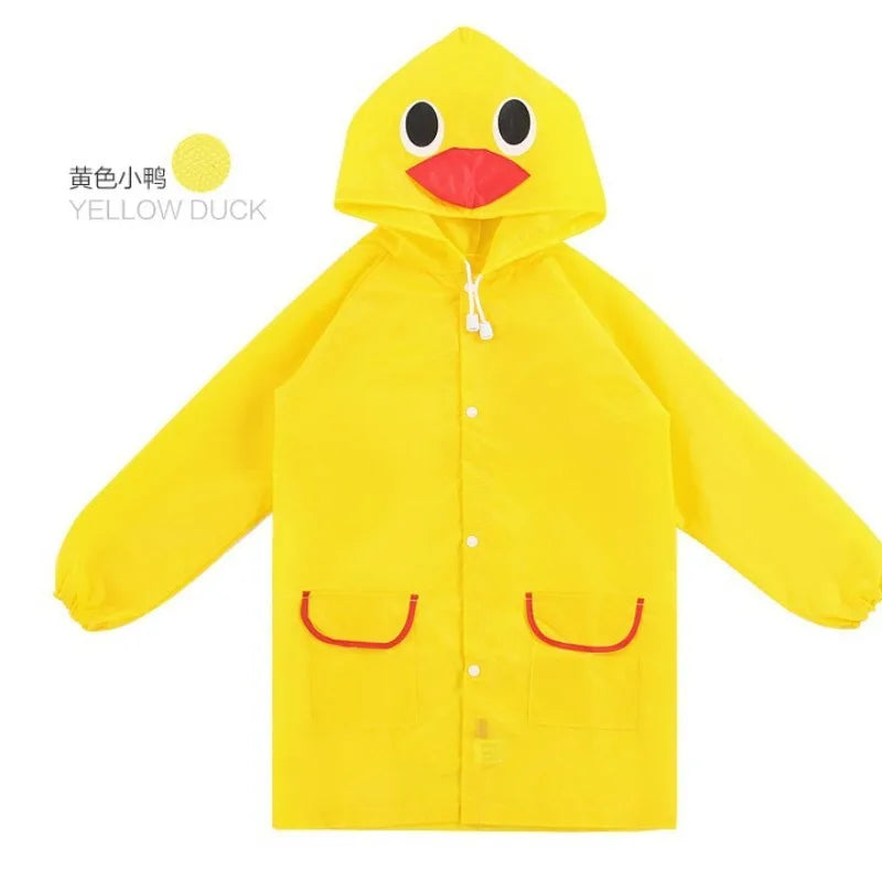 Children's Cartoon Animal Style Waterproof Raincoat