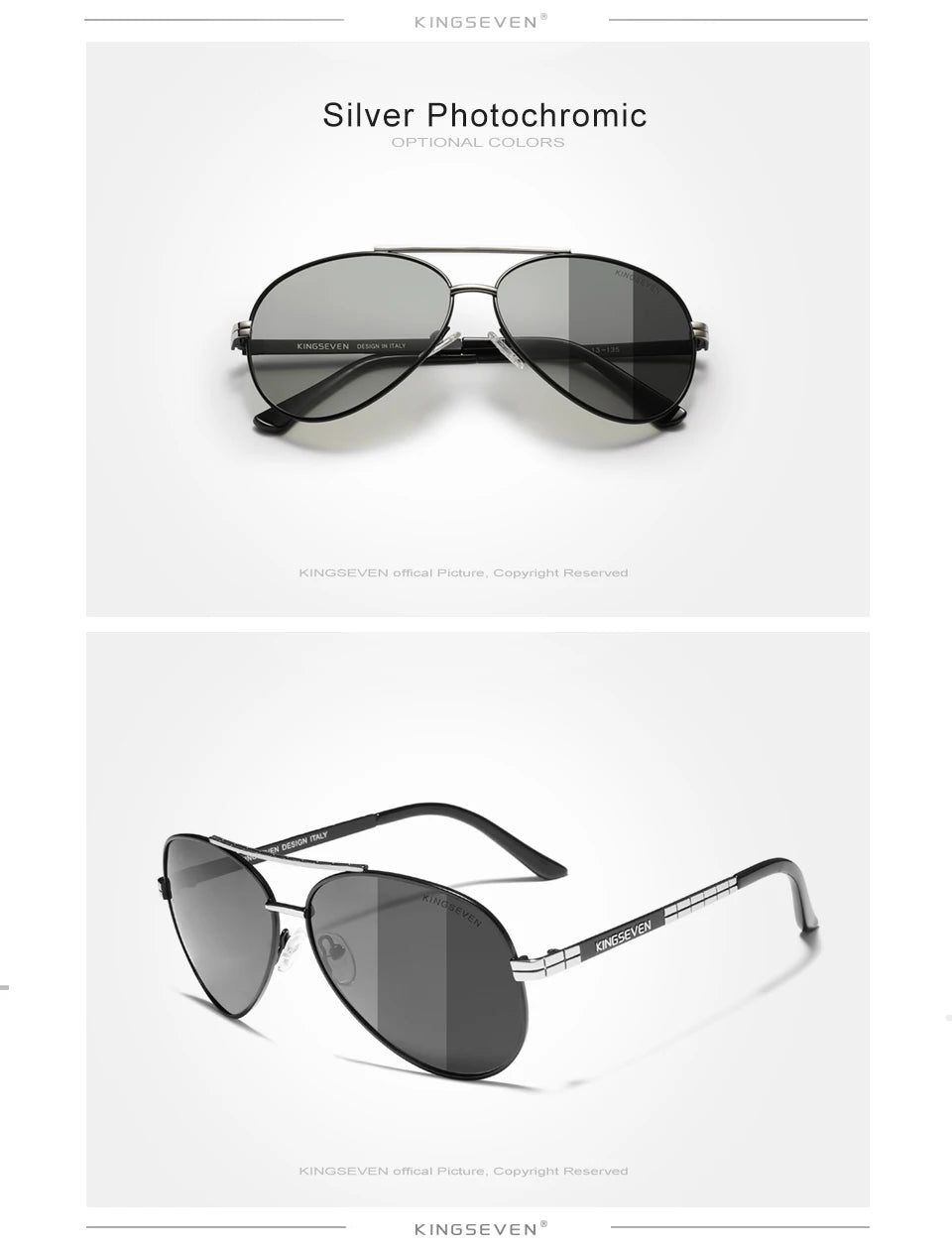 Men's KINGSEVEN Polarized UV400 Sunglasses