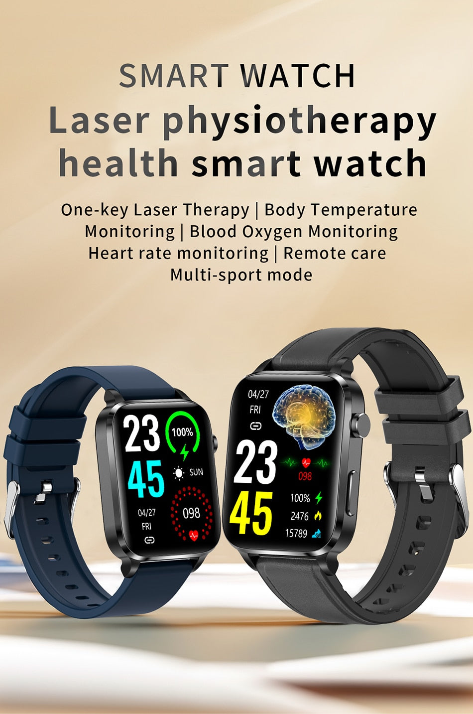 Men's 2023 New Smart Watch. Healthy monitor for your heart rate, hypertension, hyperglycemia. multi sport modes. AND many more purposes.