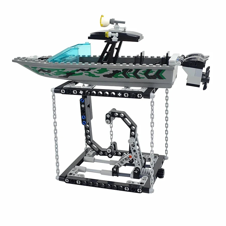 MOC Anti-Gravity Building Brick Set With Technical Suspension Tension Balancing Frame