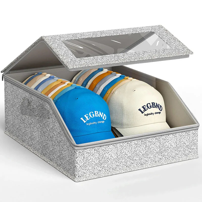 Dustproof Hat Organizer With Lid