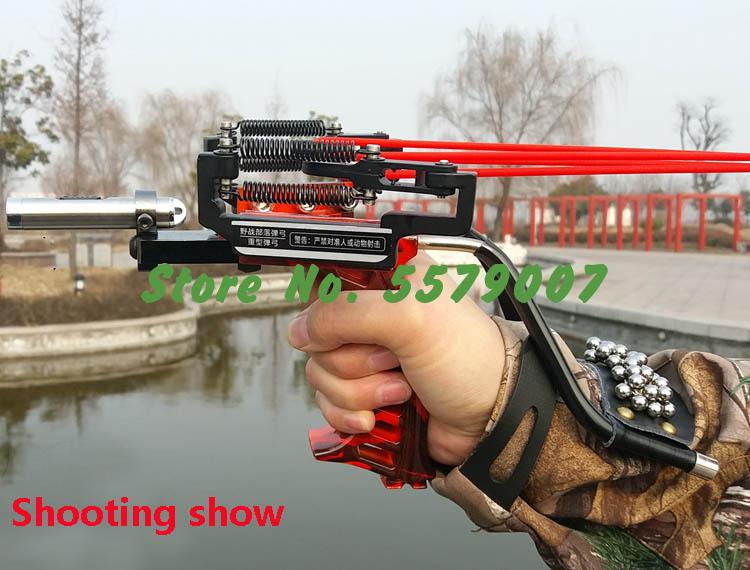 Professional Hunting Or Fishing Slingshot With Powerful Laser.