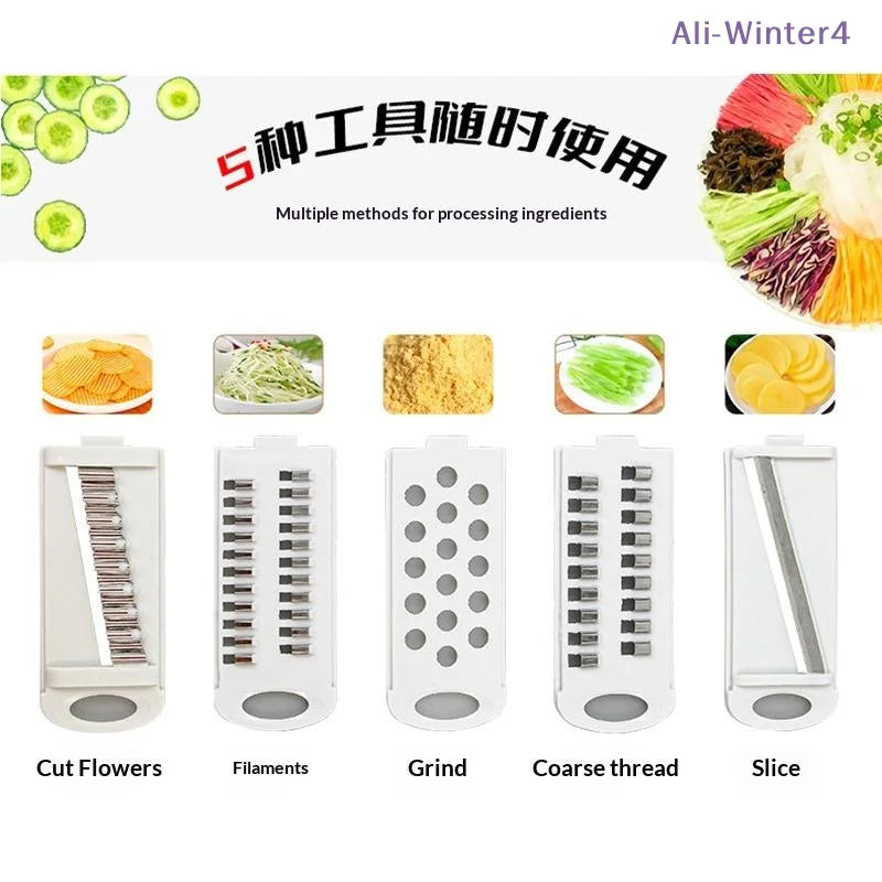 5 In 1 Slicer For Kitchen Vegetable
