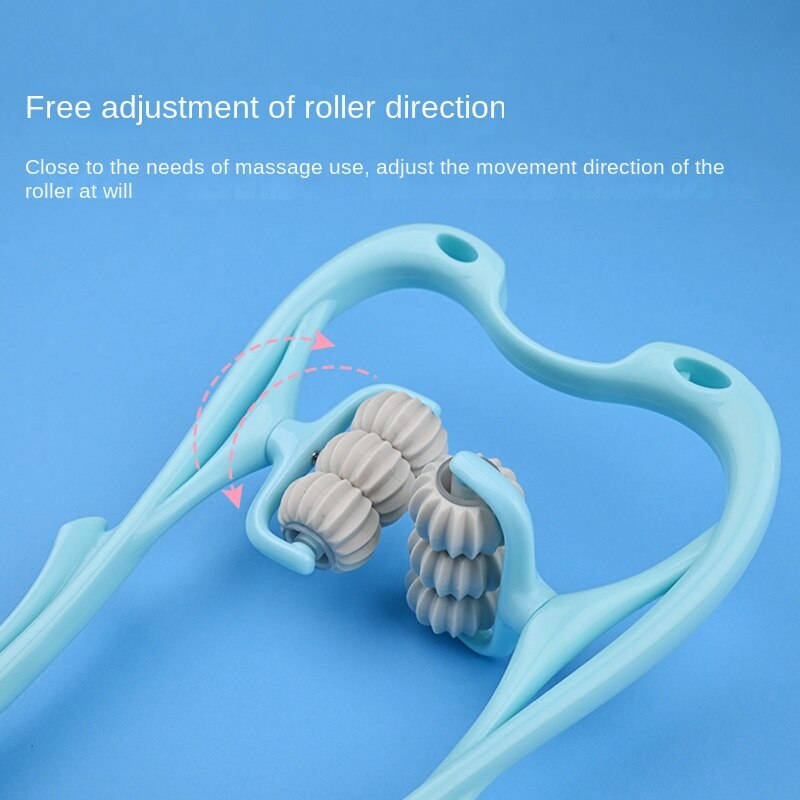 Hands Free Plastic Pressure Point Neck Massage Rollers.
