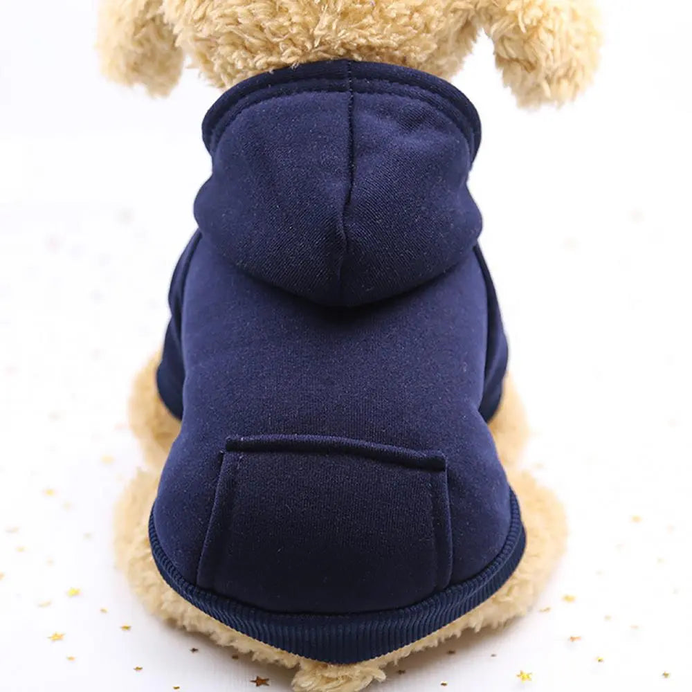 Pet Two-legged Hooded Sweatshirt With Pocket.