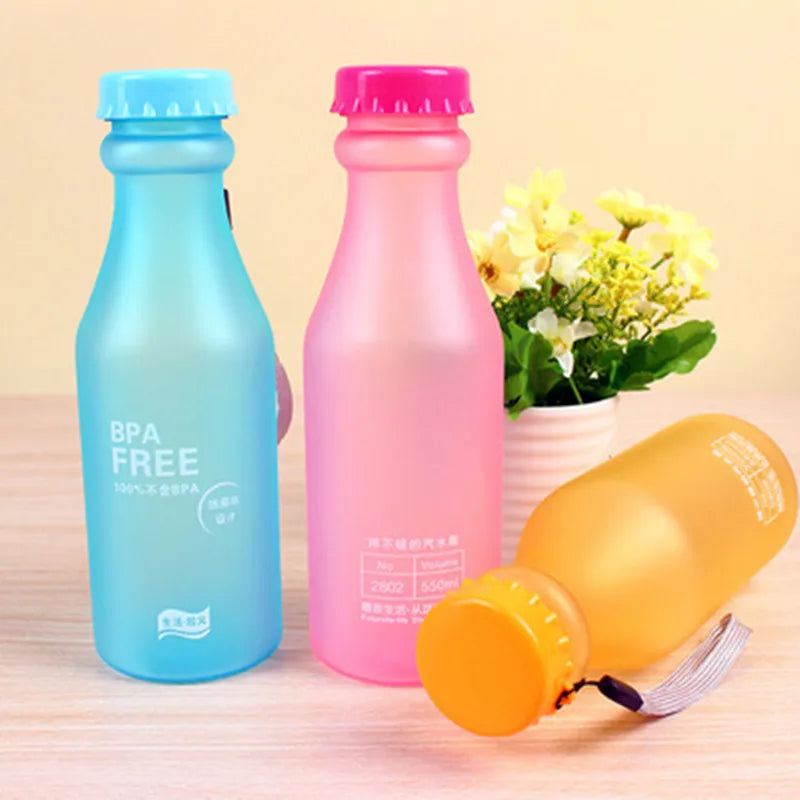 550ML BPA Free Screw Top Water Bottle For Travel, Sports OR Camping.