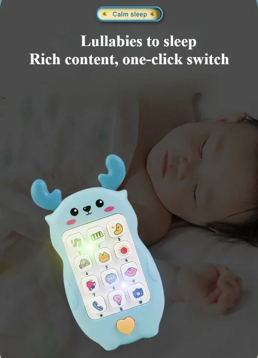 Children's Soft Plastic Music And Light Simulation Mobile Phone