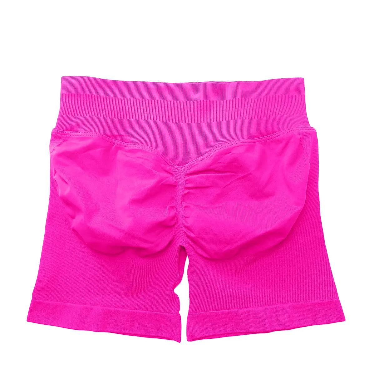 NCLAGEN 4.5" Women's Low Ribbed Band Scrunch Butt Seamless Impact Shorts