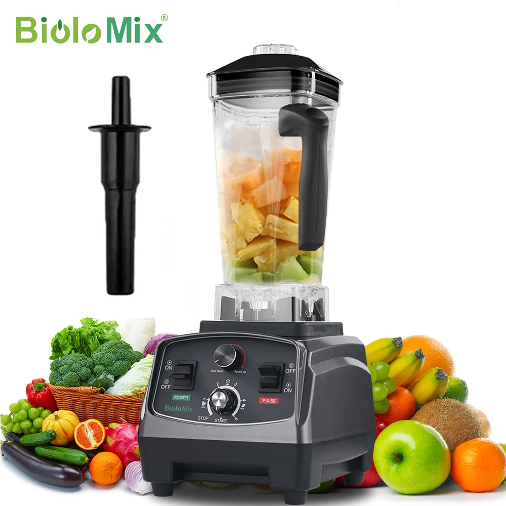 BioloMix 3HP 2200W Heavy Duty Commercial Grade Blender With BPA Free 2L Jar