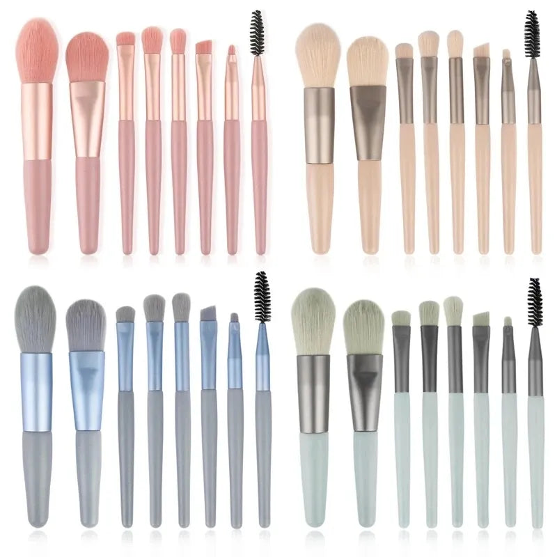 8Pcs Makeup Brush Set.