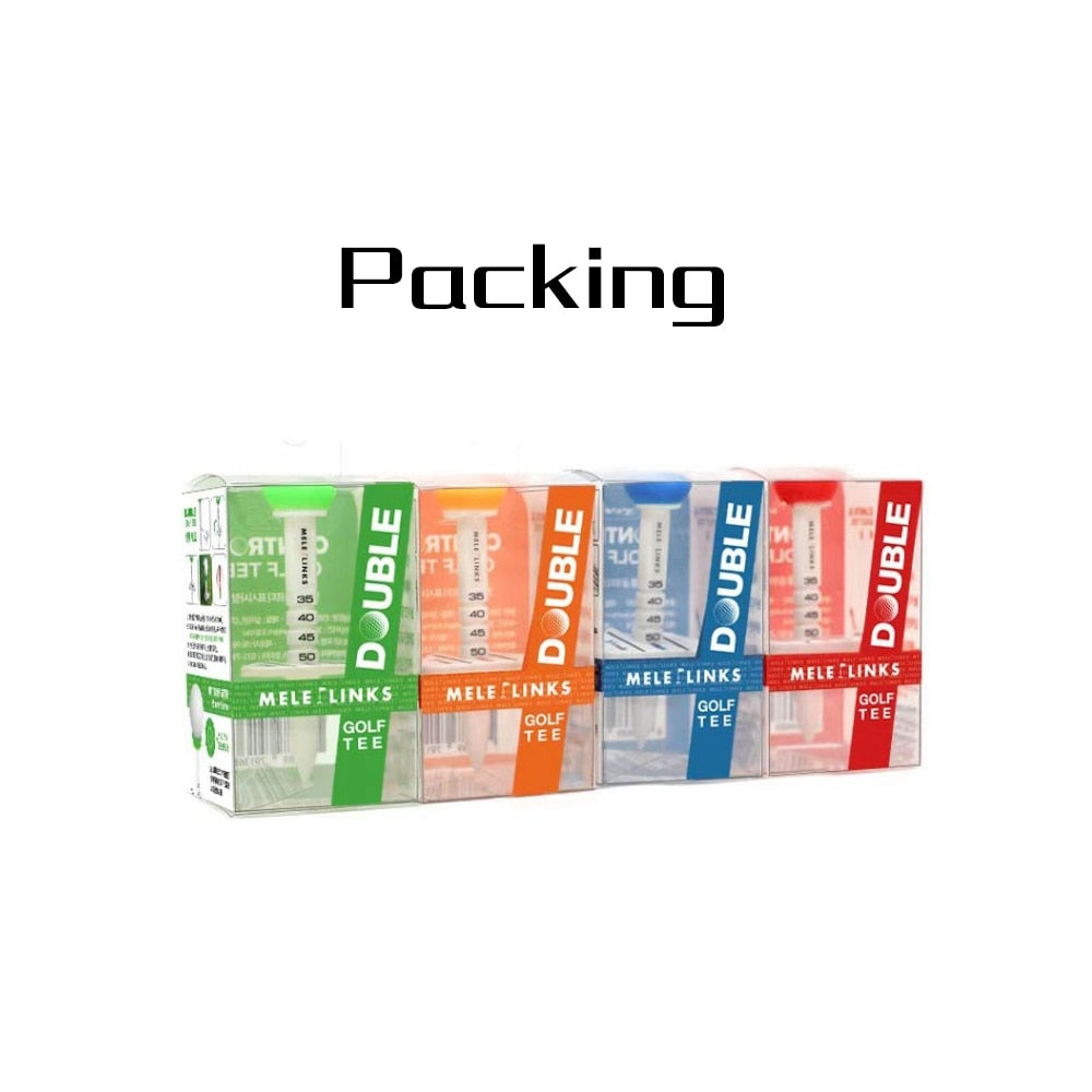 1pc Plastic Adjustable Golf Tee. Comes in Red, Orange, Blue and Green.