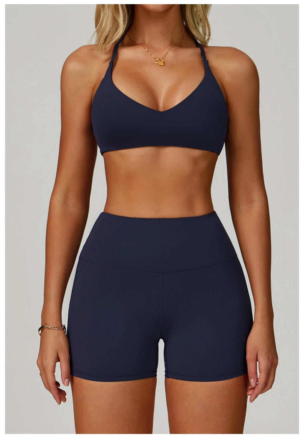Women's Anti-Sweat Push Up Cross Shoulder Sports Bra