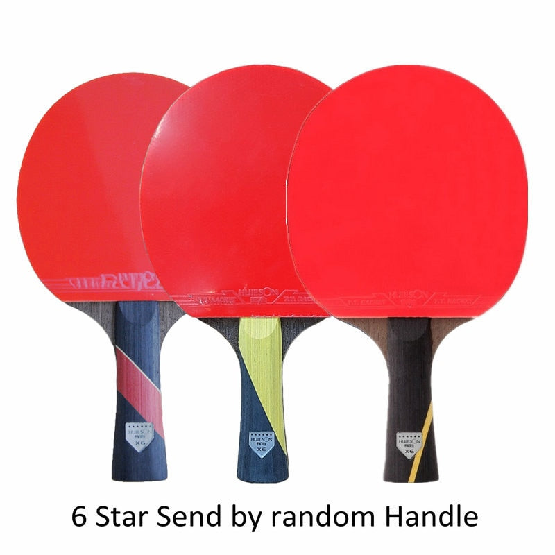 HUIESON 5/6 Star 2Pcs Carbon Table Tennis OR Ping Pong Racket.