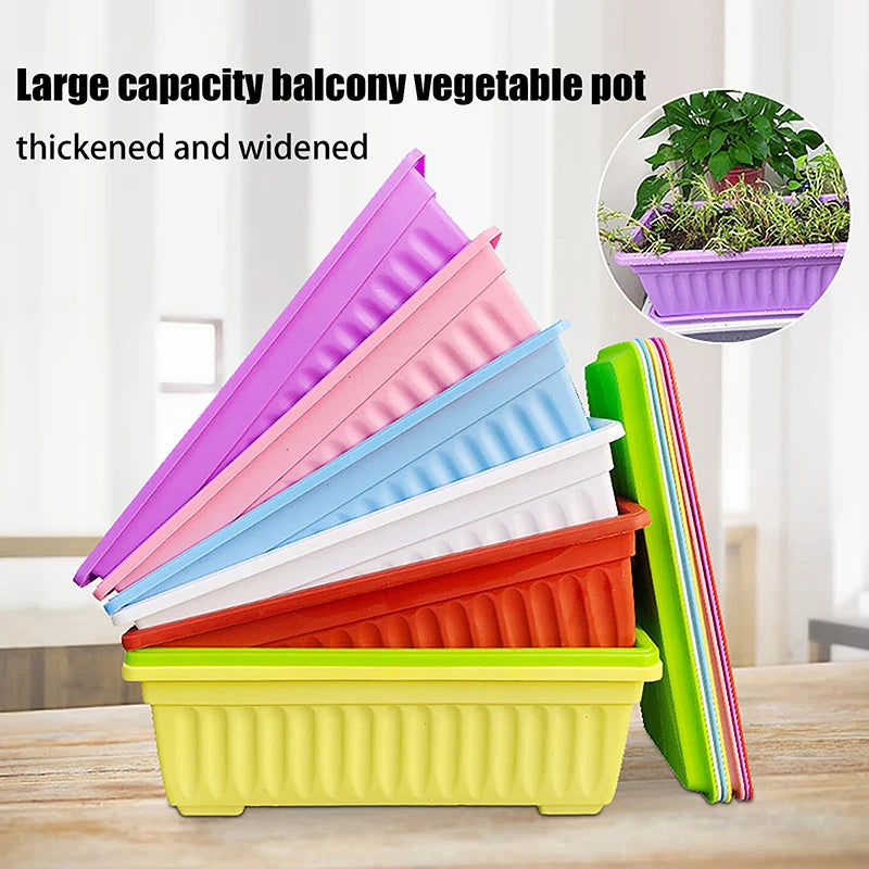 1 Plastic Rectangular Vegetable Planter