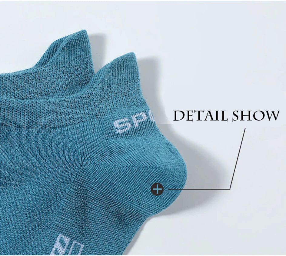 5/10 Pairs Men Or Women's Cotton Mesh Ankle Sports Socks