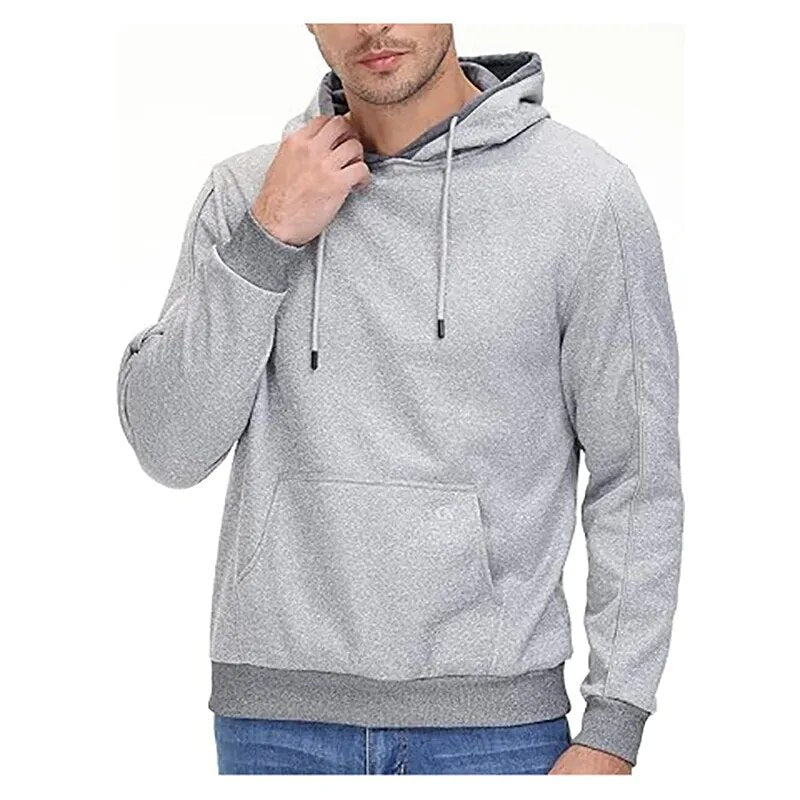 Men's Autumn/Winter Cozy Fleece Pullover Hoodies.