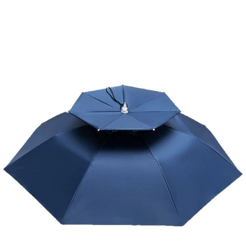 Head Mounted Sunshade Or Rain Umbrella Hat