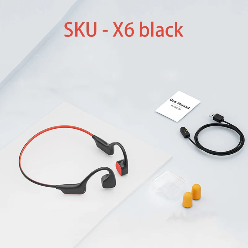 Bone Conduction  Bluetooth MP3-IPX8 Wireless Headset Waterproof For Swimming