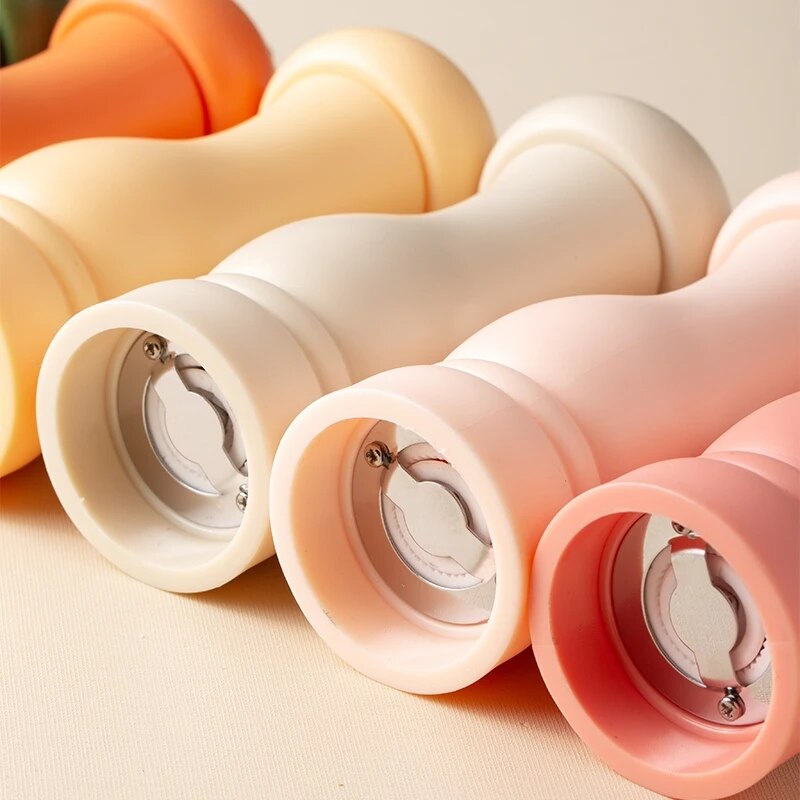 6 Colors Of Refillable Salt, Pepper, Spice Or Herb Grinder.
