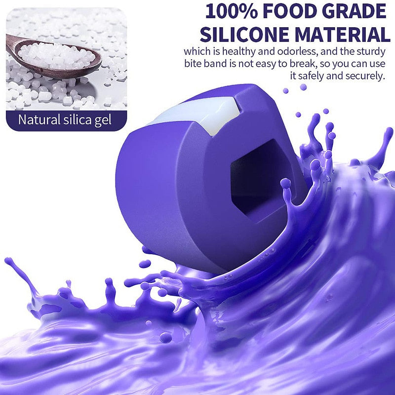 Food-grade Silica Gel Jaw Exercise Line Ball Muscle Trainin Fitness Ball Neck Face Toning Jaw Muscle Training Face lift