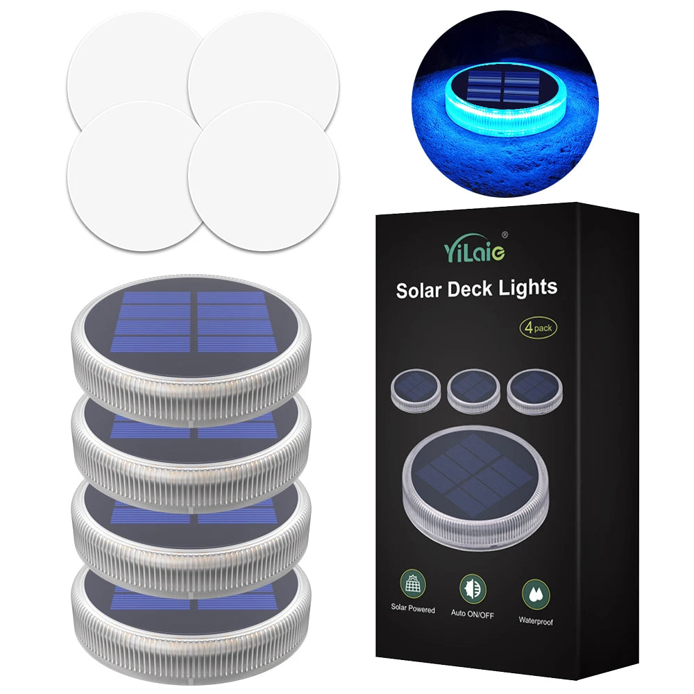 Solar Waterproof LED Dock Lighting IP68 Auto On/Off For Garden Or Driveway