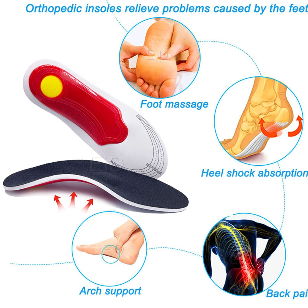 Unisex EiD Premium Orthotic Gel High Arch Support Insoles.