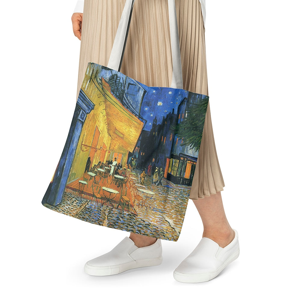 Van Gogh Oil Painting Canvas Shoulder Bags.