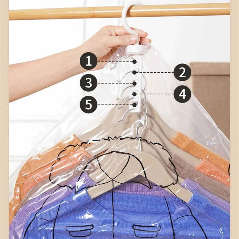 Hanging Vacuum Seal Storage Closet Organizer
