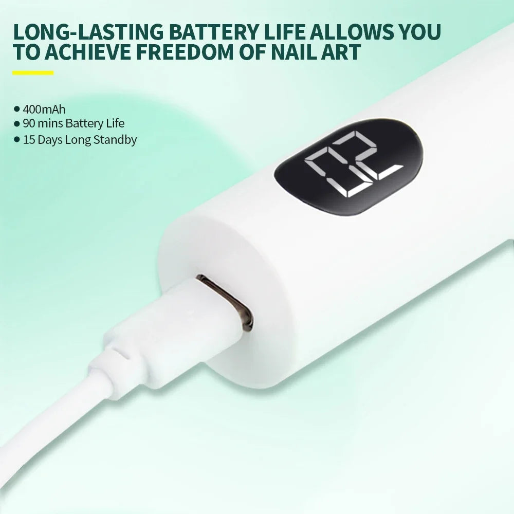 NAILPOP USB Rechargeable Pink Portable Magnetic UV Gel Nails Lamp