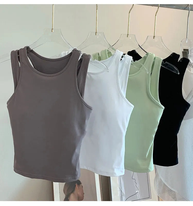 Women Sports Halter With Inner Padded Bra