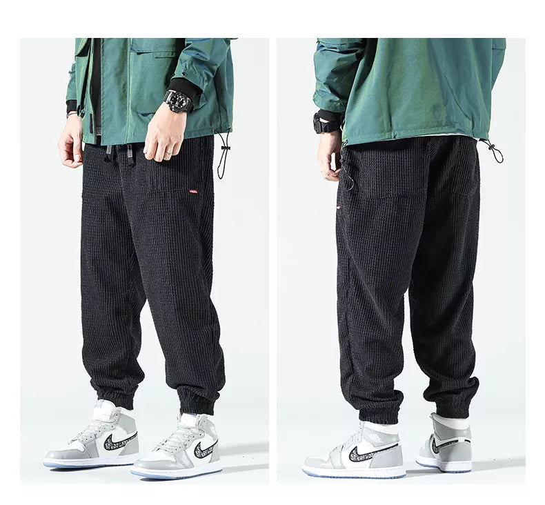 HIQOR Men's Corduroy Sweatpants