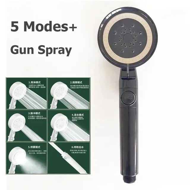 6 Mode 230mm Big Panel Showerhead