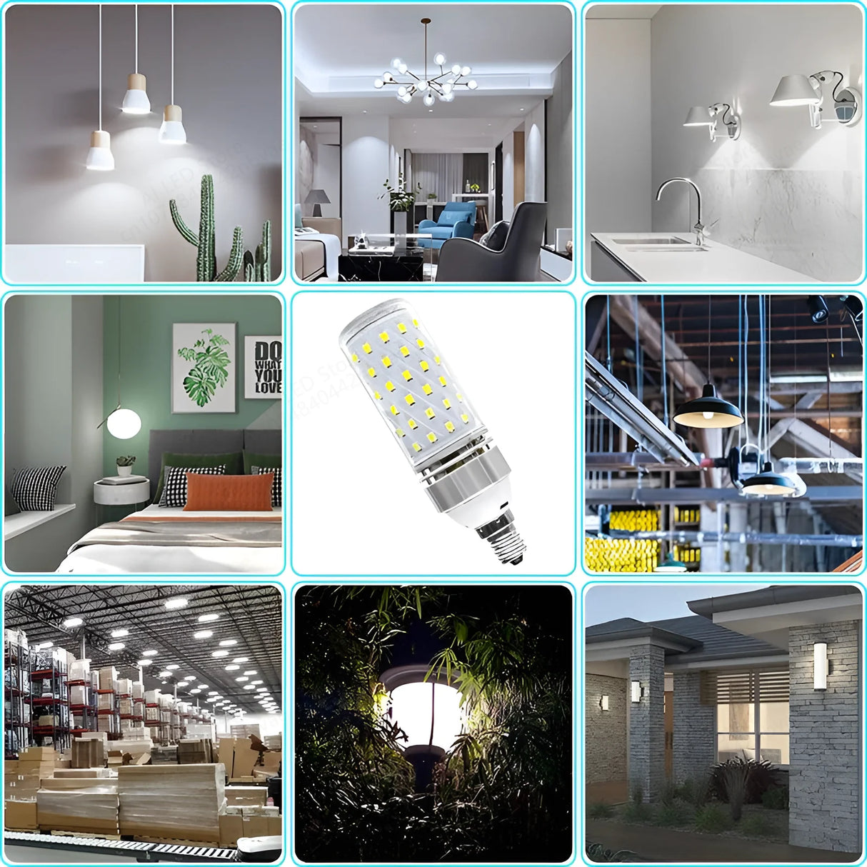 NEW Corn LED Bulb  12W 16W 20W 24W 40W Super High power E14 E27 B22  AC220V 110V 85-265V  No Flicker