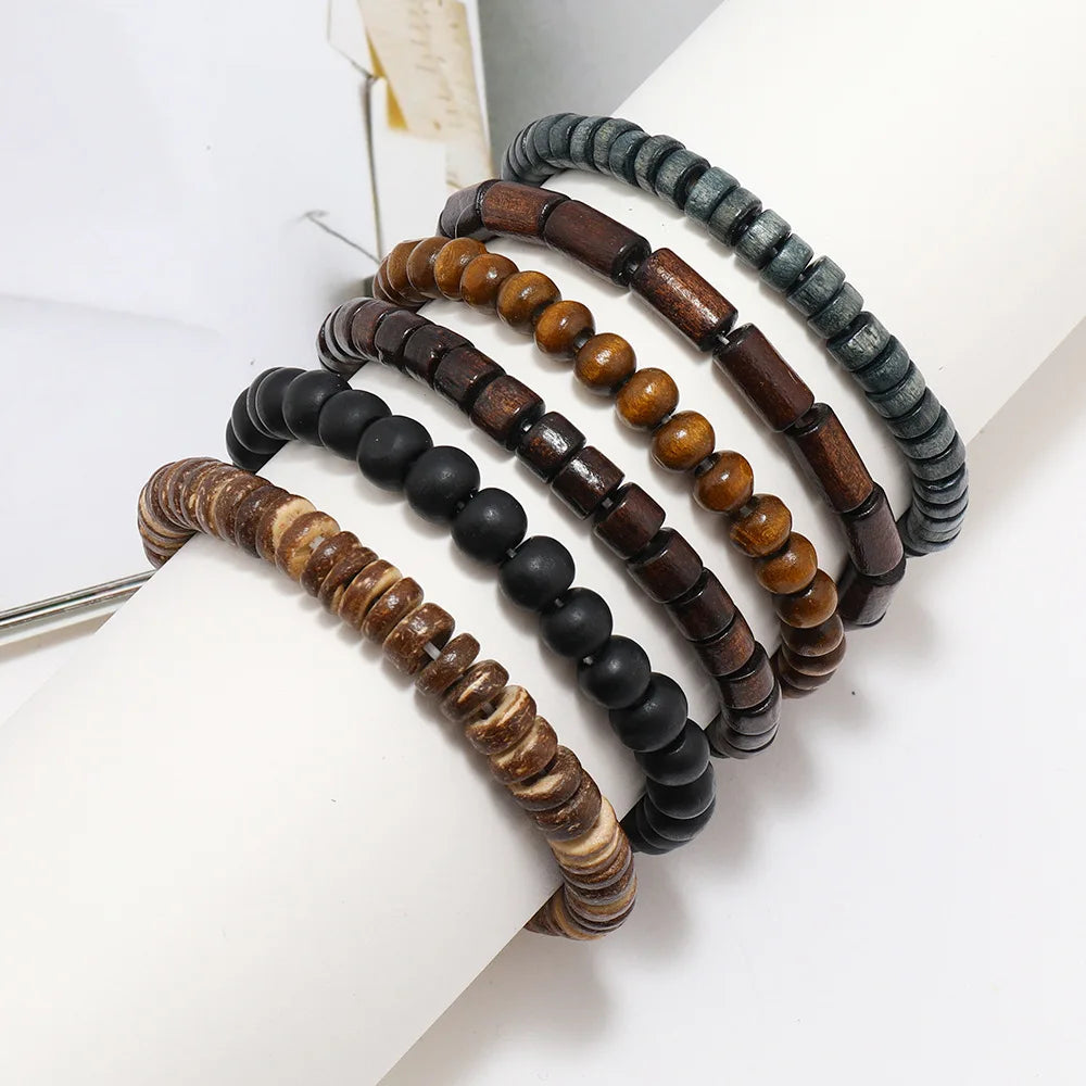 Multi-layer Elastic Buddha Beaded Bracelets