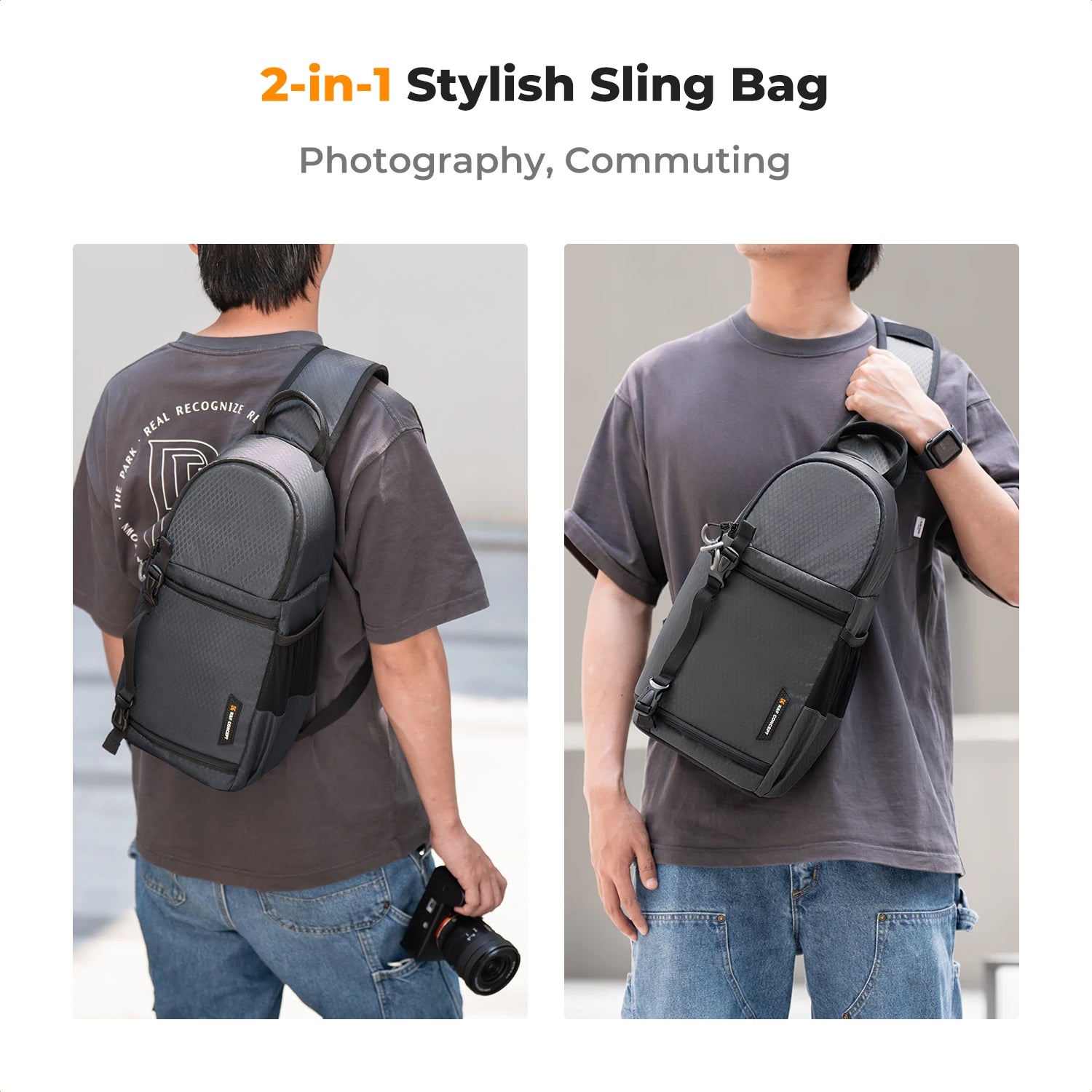 K&F Concept Waterproof 10L DSLR/SLR Sling Camera Backpack